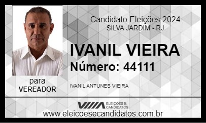 Candidato IVANIL VIEIRA 2024 - SILVA JARDIM - Eleições