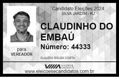 Candidato CLAUDINHO DO IMBAÚ 2024 - SILVA JARDIM - Eleições