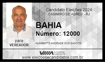 Candidato BAHIA 2024 - CASIMIRO DE ABREU - Eleições