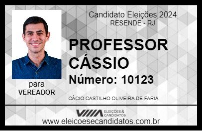 Candidato PROFESSOR CÁSSIO 2024 - RESENDE - Eleições