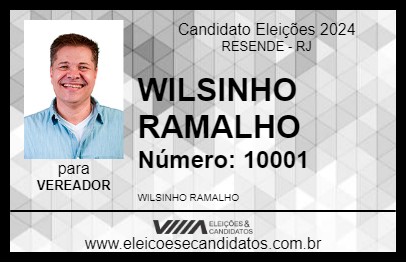 Candidato WILSINHO RAMALHO 2024 - RESENDE - Eleições