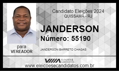 Candidato JANDERSON 2024 - QUISSAMÃ - Eleições