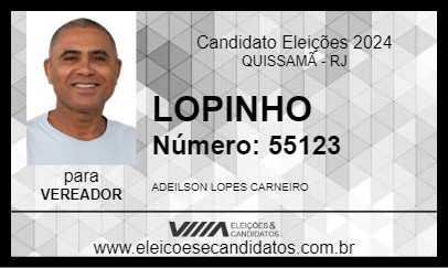 Candidato LOPINHO 2024 - QUISSAMÃ - Eleições