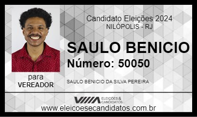 Candidato SAULO BENICIO 2024 - NILÓPOLIS - Eleições