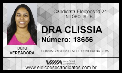 Candidato DRA CLISSIA 2024 - NILÓPOLIS - Eleições