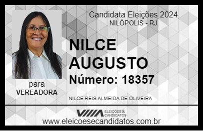 Candidato NILCE AUGUSTO 2024 - NILÓPOLIS - Eleições