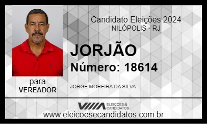 Candidato JORJÃO 2024 - NILÓPOLIS - Eleições