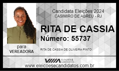 Candidato RITA DE CASSIA 2024 - CASIMIRO DE ABREU - Eleições