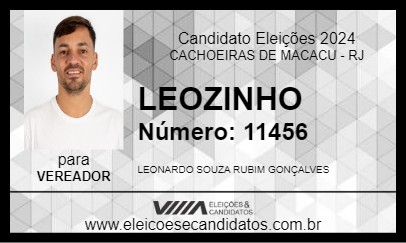 Candidato LEOZINHO 2024 - CACHOEIRAS DE MACACU - Eleições