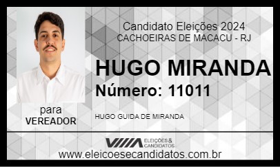 Candidato HUGO MIRANDA 2024 - CACHOEIRAS DE MACACU - Eleições