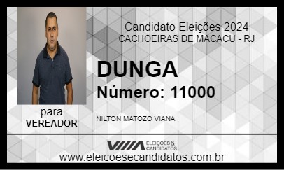 Candidato DUNGA 2024 - CACHOEIRAS DE MACACU - Eleições