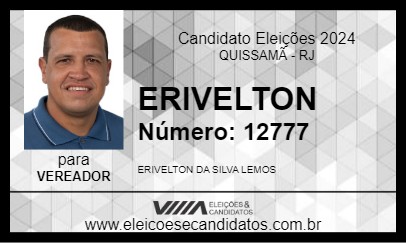 Candidato ERIVELTON 2024 - QUISSAMÃ - Eleições