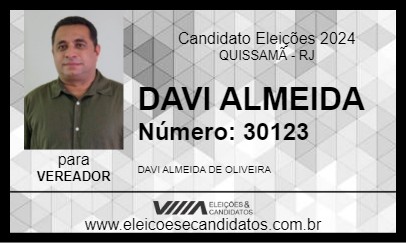 Candidato DAVI ALMEIDA 2024 - QUISSAMÃ - Eleições