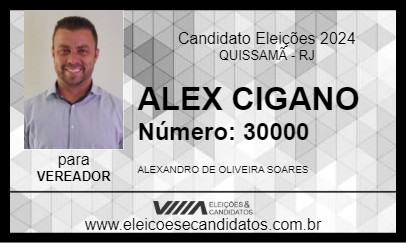 Candidato ALEX CIGANO 2024 - QUISSAMÃ - Eleições