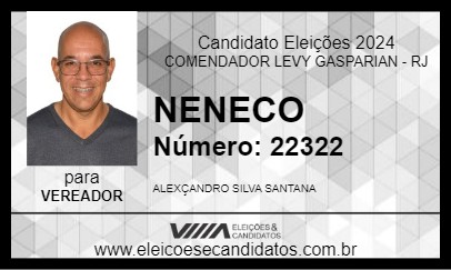 Candidato NENECO 2024 - COMENDADOR LEVY GASPARIAN - Eleições