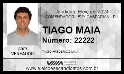 Candidato TIAGO MAIA 2024 - COMENDADOR LEVY GASPARIAN - Eleições