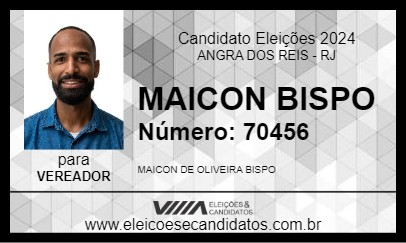 Candidato MAICON BISPO 2024 - ANGRA DOS REIS - Eleições