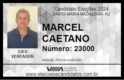 Candidato MARCEL CAETANO 2024 - SANTA MARIA MADALENA - Eleições