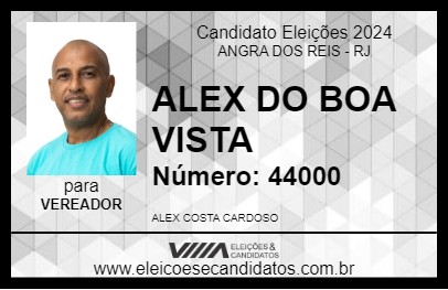 Candidato ALEX DO BOA VISTA 2024 - ANGRA DOS REIS - Eleições