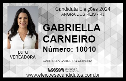 Candidato GABRIELLA CARNEIRO 2024 - ANGRA DOS REIS - Eleições