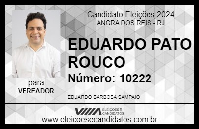 Candidato EDUARDO PATO ROUCO 2024 - ANGRA DOS REIS - Eleições