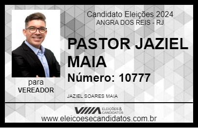 Candidato PASTOR JAZIEL MAIA 2024 - ANGRA DOS REIS - Eleições