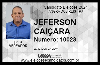 Candidato JEFERSON CAIÇARA 2024 - ANGRA DOS REIS - Eleições