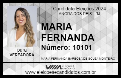 Candidato MARIA FERNANDA 2024 - ANGRA DOS REIS - Eleições