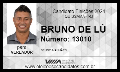 Candidato BRUNO DE LÚ 2024 - QUISSAMÃ - Eleições