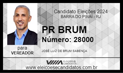 Candidato PR BRUM 2024 - BARRA DO PIRAÍ - Eleições