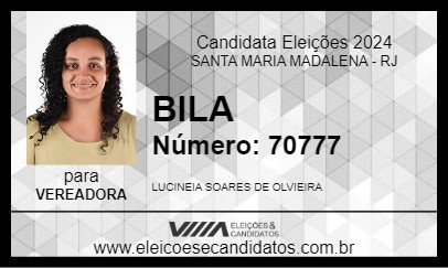 Candidato BILA 2024 - SANTA MARIA MADALENA - Eleições