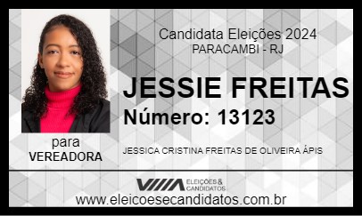 Candidato JESSIE FREITAS 2024 - PARACAMBI - Eleições