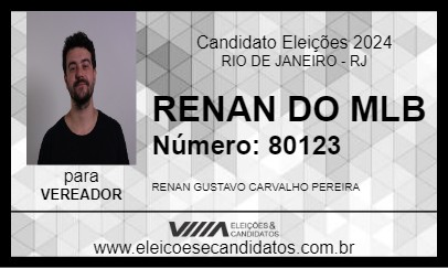 Candidato RENAN DO MLB 2024 - RIO DE JANEIRO - Eleições