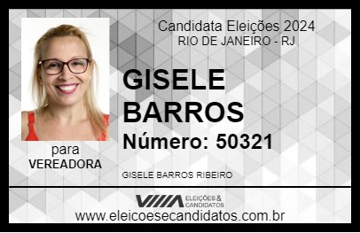 Candidato GISELE BARROS 2024 - RIO DE JANEIRO - Eleições