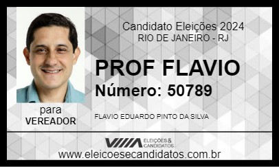 Candidato PROF FLAVIO 2024 - RIO DE JANEIRO - Eleições