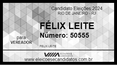 Candidato FÉLIX LEITE 2024 - RIO DE JANEIRO - Eleições