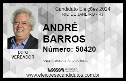 Candidato ANDRÉ BARROS 2024 - RIO DE JANEIRO - Eleições