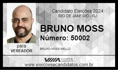 Candidato BRUNO MOSS 2024 - RIO DE JANEIRO - Eleições