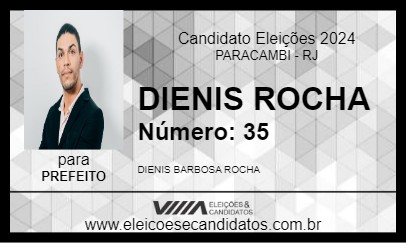 Candidato DIENIS ROCHA 2024 - PARACAMBI - Eleições