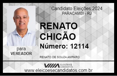 Candidato RENATO CHICÃO 2024 - PARACAMBI - Eleições