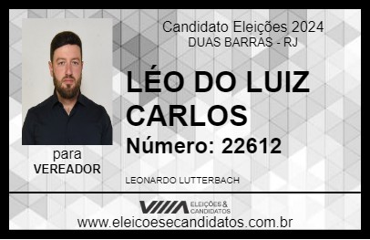 Candidato LÉO DO LUIZ CARLOS 2024 - DUAS BARRAS - Eleições