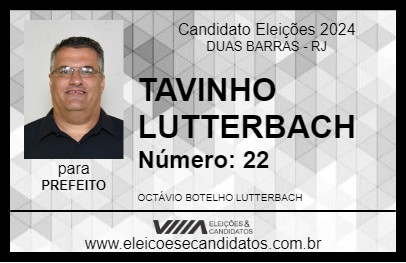 Candidato TAVINHO LUTTERBACH 2024 - DUAS BARRAS - Eleições