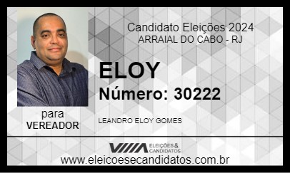 Candidato ELOY 2024 - ARRAIAL DO CABO - Eleições