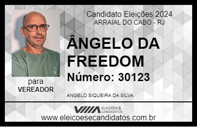 Candidato ÂNGELO DA FREEDOM 2024 - ARRAIAL DO CABO - Eleições