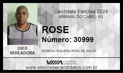 Candidato ROSE 2024 - ARRAIAL DO CABO - Eleições