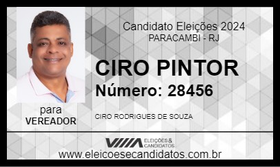 Candidato CIRO PINTOR 2024 - PARACAMBI - Eleições