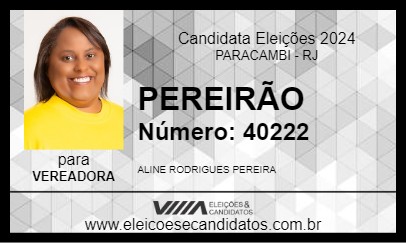 Candidato PEREIRÃO 2024 - PARACAMBI - Eleições