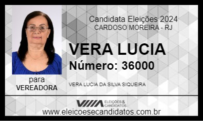 Candidato VERA LUCIA 2024 - CARDOSO MOREIRA - Eleições