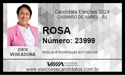 Candidato ROSA 2024 - CASIMIRO DE ABREU - Eleições