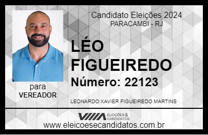 Candidato LÉO FIGUEIREDO 2024 - PARACAMBI - Eleições